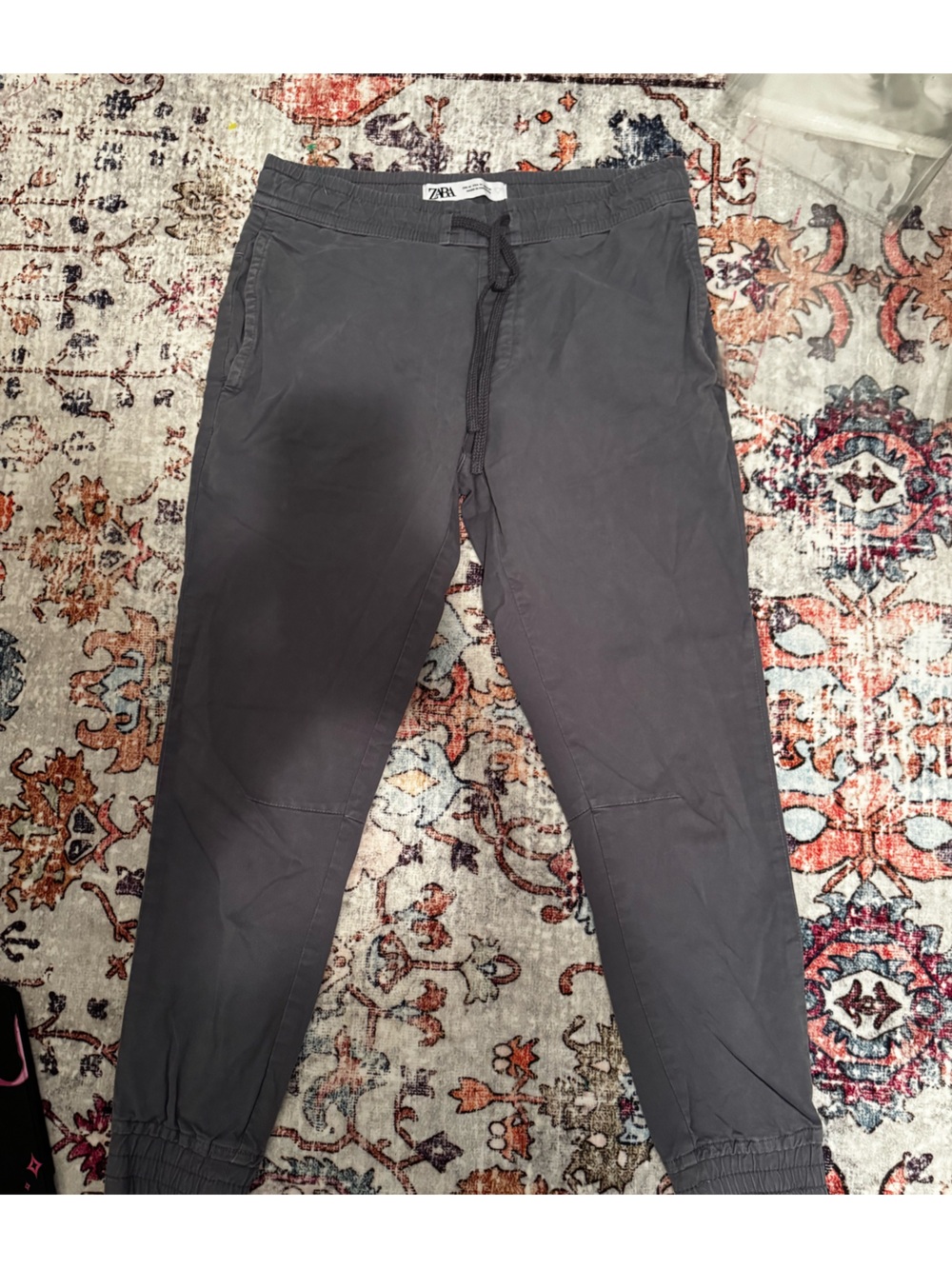 Zara Men's Dark Gray Jogger Sweatpants